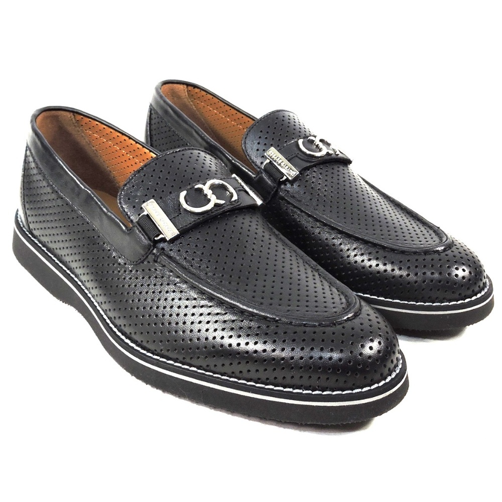 CASADEI 🇮🇹 MENS BLACK SOFT LEATHER COMFORT SUMMER LOAFERS